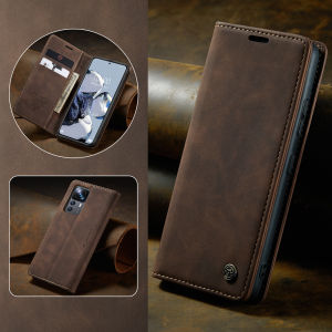 Magnetic Closure Leather Wallet Case For Xiaomi 14 Ultra 13 Pro 12T Pro 12X 12S 11T Lite Dustproof Cover With Card Slots Bracket