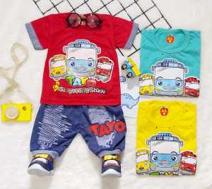 Setelan Baju Anak Bayi Usia 6 sampai 12 Bulan (Maks Berat Anak 10 kg) | baju bayi laki laki 0 sampai 6 bulan | baju bayi