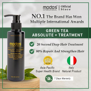 [Modos] Treatment Rambut Absolute + Treatment Special Edition With Green Tea For Damage Hair (150ml) 绿茶浓缩修复发膜 - M12-AbTre