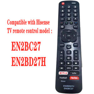 Dévant Hisense smart tv remote control Original EN2BC27 EN2BC27D For Hisense LCD TV Remote Control Fernbedienung 50K303/ 55K303V2 43A5605/ 39A5605/ 32A5605/ 32E5600/ 43E5600/ 40E5600 32LTV900 39LTV900 43LTV900 50LTV800 55LTV800 32STV101 43STV101 40STV101