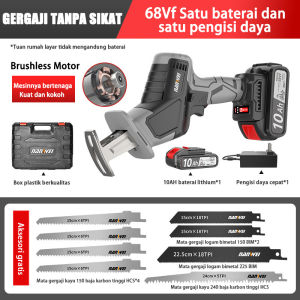 Reciprocating Saw cordless reciprocating saw/Gergaji Elektrik Portable Genggam Lithium Charger gergaji mesin/Mesin Potong