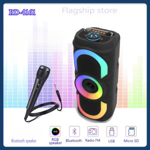 Tmall Home&Outdoor use  Bass BT Portable Wireless Karaoke Bluetooth Speaker with FREE MIC