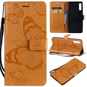 For Samsung Galaxy A10 A10S A20 A20S A30 A30S A50 A50S A70 A70S Butterfly Phone Case Magnetic Leather Wallet Card Slot Flip Cover Casing