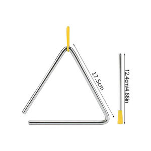 Kids Triangle Bell With Strike Stick Musical Triangle Percussion Instrument Music Enlightenment Toys