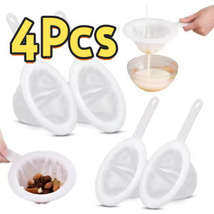 4Pcs 100/200/400 Kitchen Ultra-fine Mesh Strainer Mesh Juice Soymilk Coffee Filter Kitchen Mesh Filter