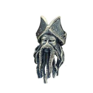 Brass Pendant with Detailed Sea King Pendant Keychain Accessory Stylish Pendant Present for Fashion and Adventure Lovers