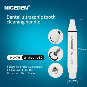 NICEDEN Dental Ultrasonic Piezo Scaler Hand piece Detachable Teeth Whitening Scaler Handle Piezon Scaling Fit For WOODPECKER EMS