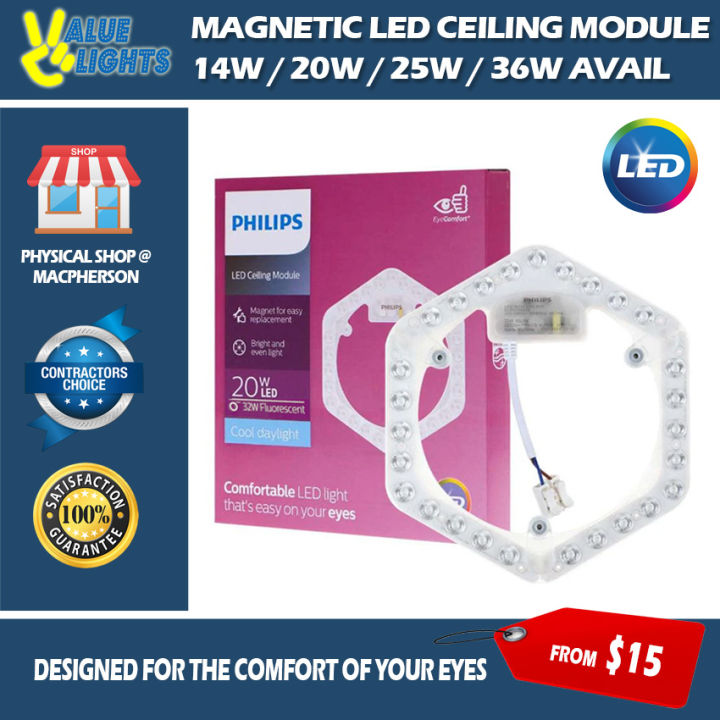 [Climate Voucher] PHILIPS Magnetic LED Ceiling Module 14W / 20W / 25W ...