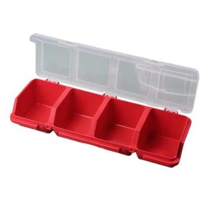 Plastic Sorting Box Multi-Compartment Organizer Box Tool Part Container Bin with Lid Display Storage Case Enduring