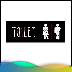 Sign Board Akrilik Toilet / Sign Acrylic Toilet Murah