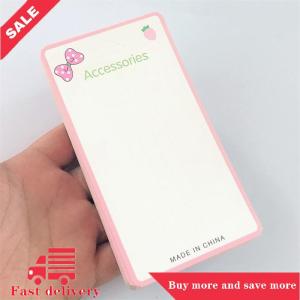 [COD] 50PCS Pink Bow Display Cards For Hair Claw Clip Paper Card Headdress Package Card Hair Decoration DIY Jewelry Package Cardboard