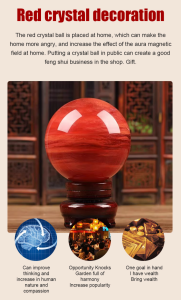 Home red cloud crystal ball smelting ornaments