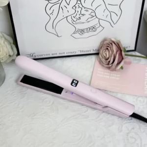 AE Electric hair straightener and curler for bangs dual-useportable straightening and curling iron for students