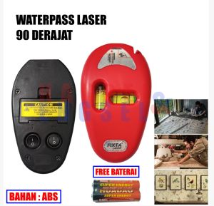 Laser Level 90 Derajat Siku Infrared Waterpass Mouse Line