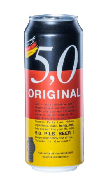 Bia 5,0 Original Craft beer - nhập khẩu Đức - 1 lon 500ml