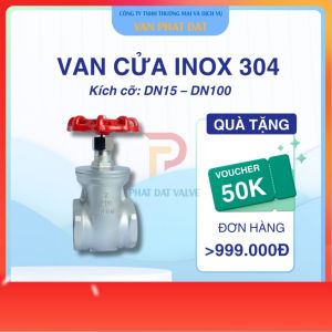 Van Cửa Ren Inox 304 Phi 21-60 Tay Vặn – Bền Bỉ Chống Rỉ Sét s50