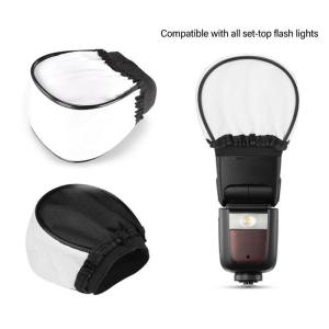 2Pieces Versatility Flash Diffuser for Camera Flashgun Cameras Balanced Lighting Light Modifiers Flash Shadow Reducer