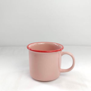 แก้วมัควินเทจ แก้วเซรามิค ขนาด 300 ml. มีหลายสี แก้วน้ำ แก้วน่ารัก ทำเลียนแบบแก้วสังกะสี สไตล์วินเทจ