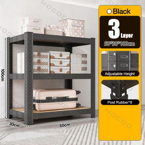 Ecoweave All Metal Shelf Metal Rack 3/4/5Layer Steel Rack Boltless Rack Goods Storage Shelf Heavy Duty Stainless Adjustable Rack