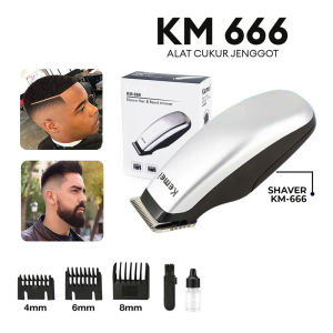 KEMEI - Alat Cukur Rambut Elektrik KEMEI KM - 666 / KM 666 - Mesin Cukur Rambut 1 Set Lengkap