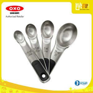 OXO GoodGrips® 4 Pcs Stainless Steel Measuring Spoons with Magnetic Snap