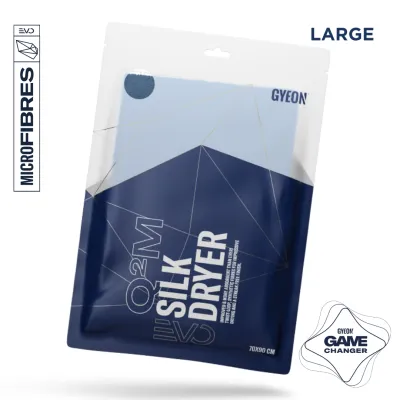 GYEON Q2M SilkDryer EVO 70x90cm (LARGE) - Ultra Absorbent Automotive Car Care Carwash Drying Silk Dryer Microfibre Towel