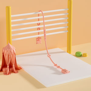 Hamshmoc có thể điều chỉnh núm vú giả cho bé chống thả dây an toàn dùng cho thực phẩm Silicone trẻ sơ sinh chống mất dây cho Teether núm vú bình cho bé phụ kiện cup chuỗi MOL đồ chơi