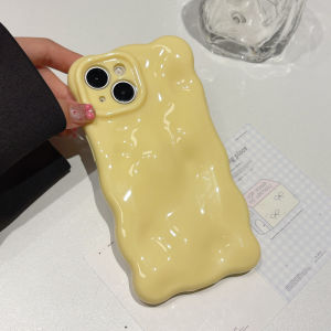 Simple solid color cloud shaped soft case for iPhone 11 12 13 14 15 16 Pro Max casing Anti fall protective cover for iPhone11 case