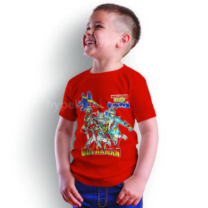 Baju Kaos Harian Anak Laki Laki Distro Karakter Ultramen Import Umur 1 - 10 Tahun - Hypelane Kids