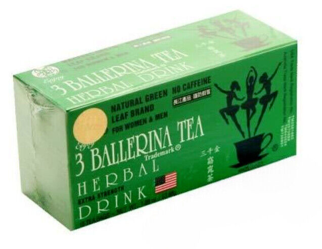 3 BALLERINA HERBAL TEA EXTRA STRENGTH 18 BAGS SLIM DIET TEA NATURAL ...