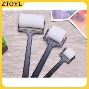 ZTOYL 3pcs White Sponge Brush Foam Painting Roller Brush Kids Craft Tool Drawing
