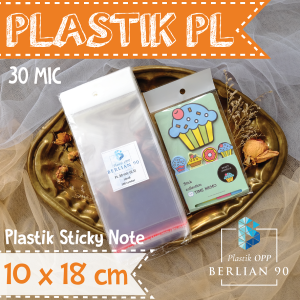 Plastik Display 10 x 18 Cm Isi 100 Lembar - Plastik Perlize - Plastik OPP Gantung