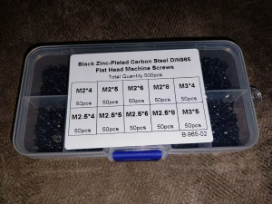 500pcs Laptop Computer Screws Kit M2 M2.5 M3 Cross Grooved Flat Head Computer Replacement Screws