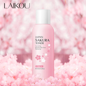 LAIKOU Japan Sakura Toner & Brightening Moisturizing Oil: Hydrating Fade Spots & Sun Protection