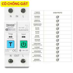 Công tắc thông minh WIFI điều khiển từ xa ngắt mạch Rơ le hẹn giờ L+N bảo vệ quá tải quá thấp điện áp có thể điều chỉnh