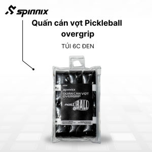 Quấn cán vợt Spinnix overgrip PU túi 6 cái bám chắc thấm hút mồ hôi cho pickleball cầu lông tennis