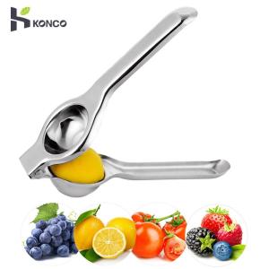 Konco Manual Lemon Juicers Fruit Extractors Lime Orange Stainless Steel Fast Hand Press Tool Round Fresh Fruit Tool Kitchen Gadget