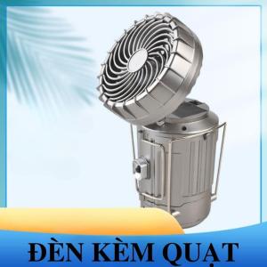 Đèn Pin Camping 3 in 1 Đèn Bão Có Quạt Du Lịch Đi Câu Cá Cắm Trại Picnic Sạc Năng Lượng Mặt Trời kèm Sạc Dự Phòng
