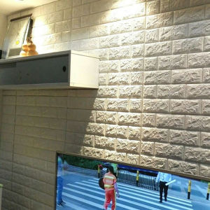 VIVOLILV 【2-3 Days Delivery】1/4pcs 35X38cm 3D Wall Sticker Self-adhesive Wallpaper Bricks Waterproof Foam Wall Paper Moisture-proof And Impact-resistant DIY Home Decor【thicker】