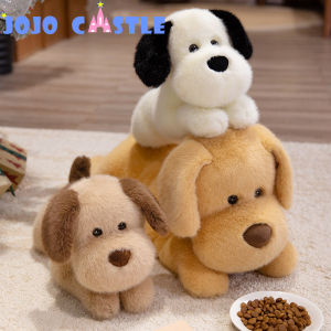 JOJO CASTLE New Golden Retriever Plush Toys Cozy Fluffy Lie Prone Puppy Doll 40/50/60cm Cute Lively Kids Companion Doggy Warm Birthday Gift