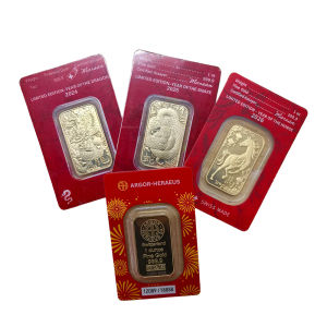 【discount store】2026 Year of the Horse Gold Plated Bar With Red Seal Packaging 1oz Copper Bar With Different Serial Number Souvenir Gift