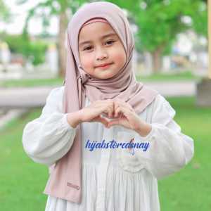 PASHMINA INSTAN ANAK JERSEY PREMIUM|KERUDUNG PASHTAN ANAK|JILBAB INSTAN ANAK 2-10 TAHUN