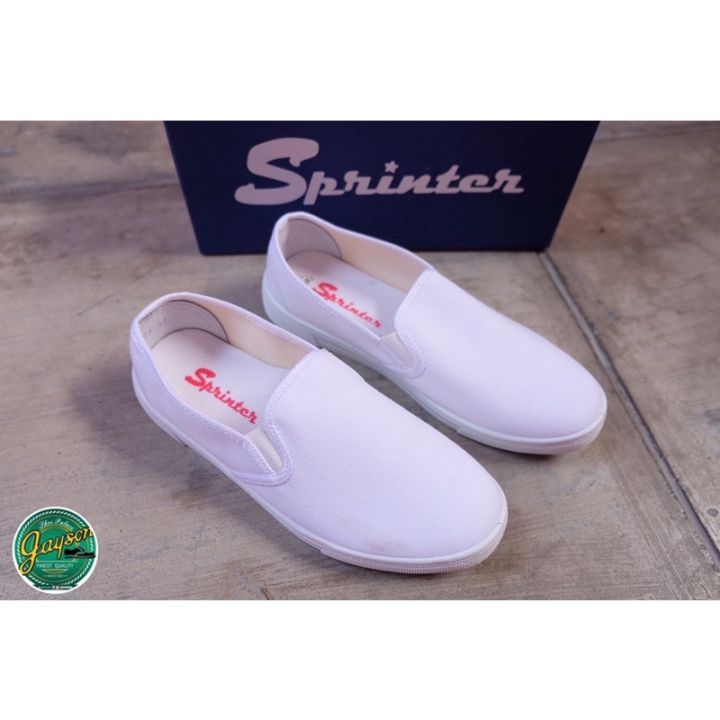 Sprinter 578 Ladies White Slip on Canvas Shoes Lazada PH