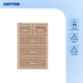 Tủ nhựa Duy Tân xếp quần áo Tabi L 4 ngăn. 