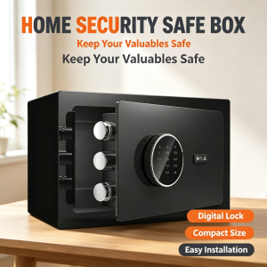 Safe Box Digital Security Safety Box Heavy Duty Safe Box Anti Theft Safe Box + Passcode + Key Password safe