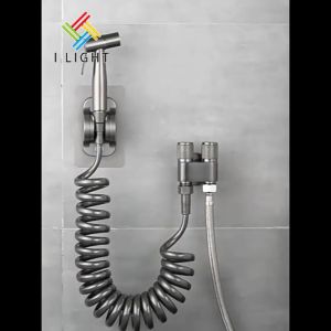 （Fast&COD）304 Toilet Bidet Sprayer Set 2M Telescopic Hose Bidet Sprayer Heavy Duty Bidet Spray Set