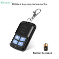 Aitemay 433MHz Wireless Remote Control 4 Channel Automatic Cloning Electric Gate Garage Door Transmitter Duplicator RF Key Fob Control. 