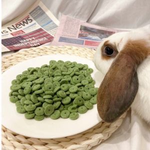 Alfalfa grass small biscuit molar chew treat rabbit chinchilla guinea pig hamster snack foodhay food (45gram)