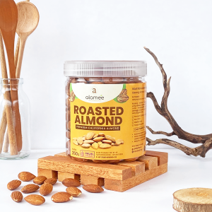 ALAMEE Almond Panggang 350gr Kacang Premium Roasted Organic Almon Whole Organik