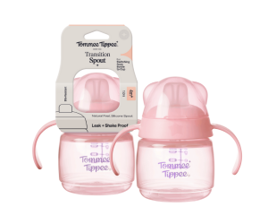 Bình tập uống nước có vòi mút chống tràn chống sặc Tommee Tippee Soft Spout 150ml cho bé từ 4 tháng